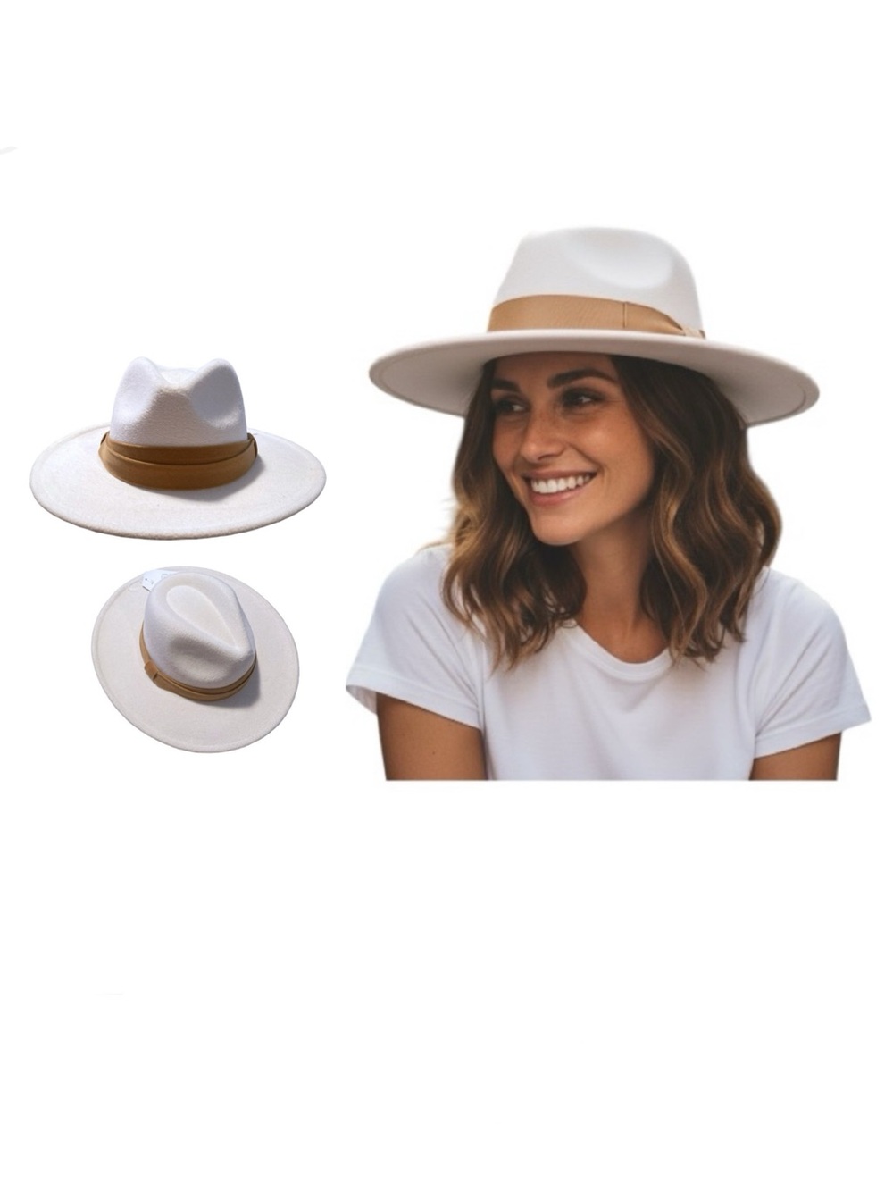 Time And Tru Velvet Band Panama Hat